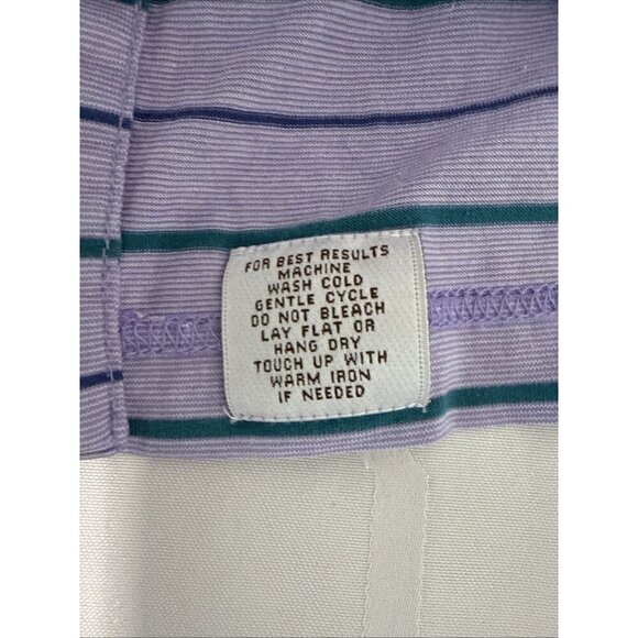 Peter Millar Crown Crafted Golf Polo Shirt Purple Striped Men’s M Performance - Picture 4 of 9